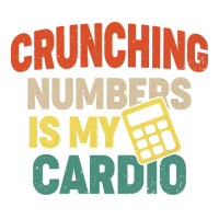 Crunching Numbers Is My Cardio Retro Funny Accounting Music V-neck Tee | Artistshot