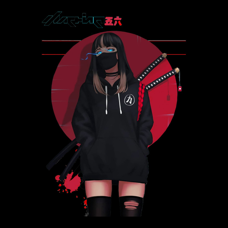 Urban Japanese Cyberpunk Girl Vaporwave Style Fleece Short | Artistshot