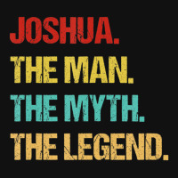 Hot Trend Mens Joshua The Man The Myth The Legend Portrait Canvas Print | Artistshot