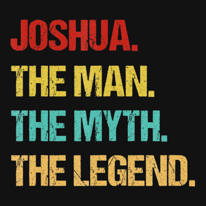 Hot Trend Mens Joshua The Man The Myth The Legend Landscape Canvas Print | Artistshot