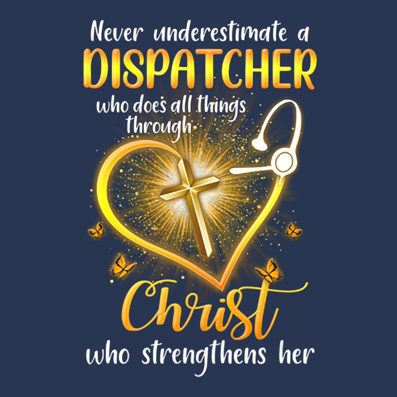 Never Underestimate A Dispatcher Tumblr Men Denim Jacket | Artistshot