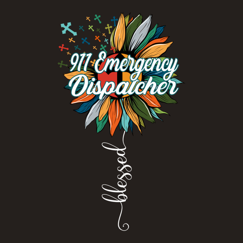 Blessed 911 Emergency Dispatcher Aesthetic Tank Top | Artistshot