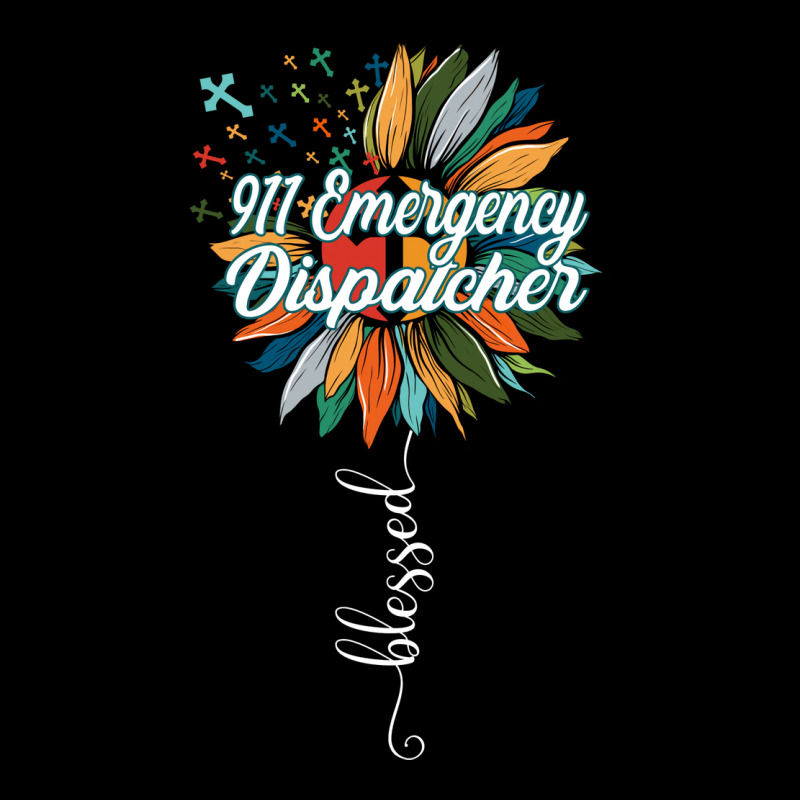 Blessed 911 Emergency Dispatcher Aesthetic Men's Long Sleeve Pajama Set | Artistshot