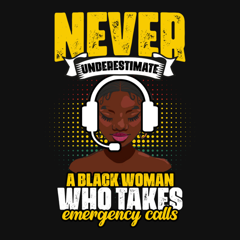 Never Underestimate Awesome African American Dispatcher Life Retro Graphic T-shirt | Artistshot