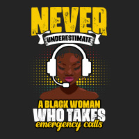 Never Underestimate Awesome African American Dispatcher Life Retro 3/4 Sleeve Shirt | Artistshot