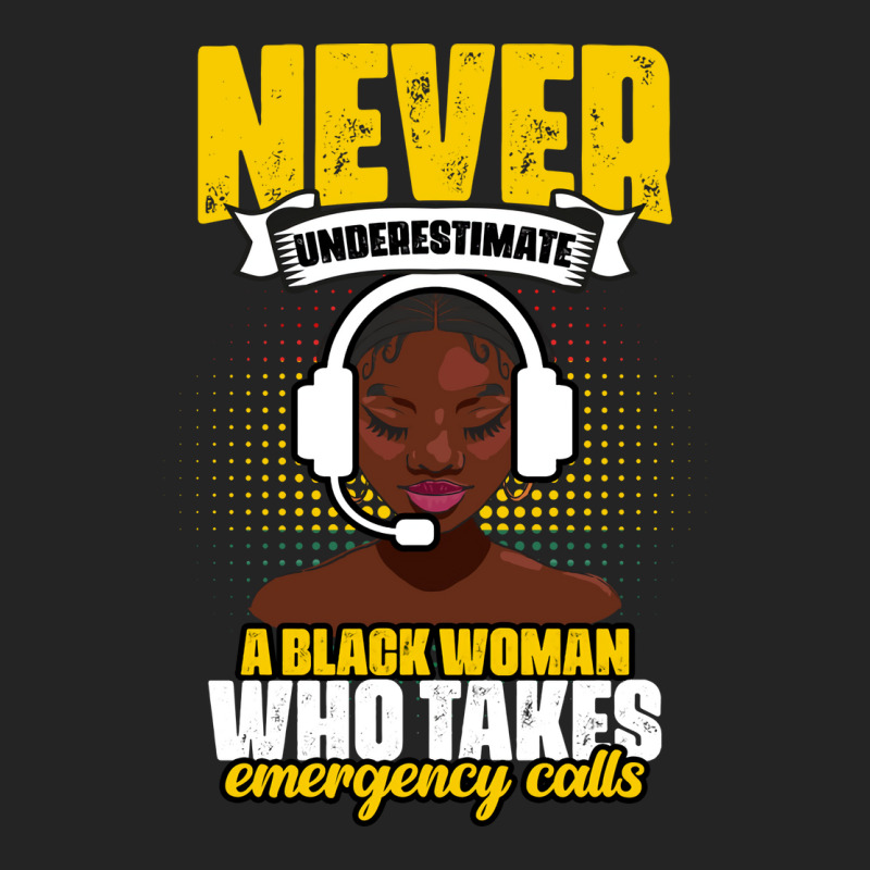 Never Underestimate Awesome African American Dispatcher Life Retro 3/4 Sleeve Shirt | Artistshot