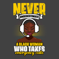 Never Underestimate Awesome African American Dispatcher Life Retro Vintage T-shirt | Artistshot