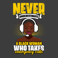 Never Underestimate Awesome African American Dispatcher Life Retro Men's Polo Shirt | Artistshot