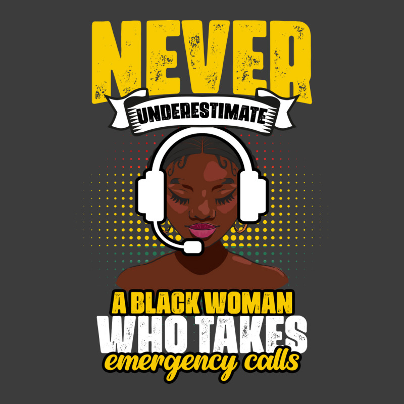 Never Underestimate Awesome African American Dispatcher Life Retro Men's Polo Shirt | Artistshot