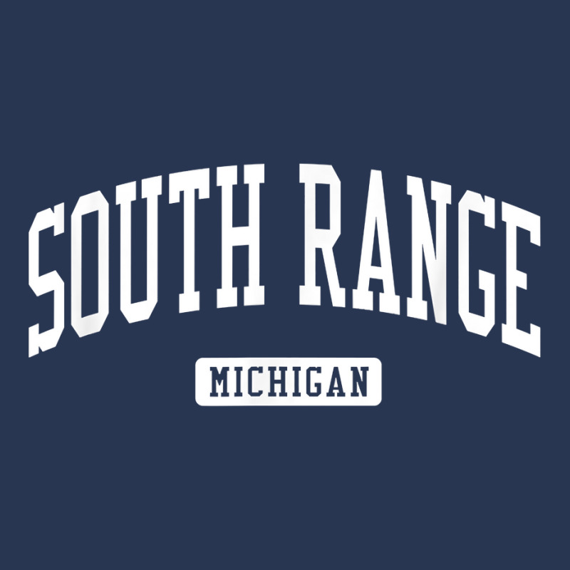 South Range Michigan Mi Vintage Athletic Sports Design T Shirt Men Denim Jacket | Artistshot