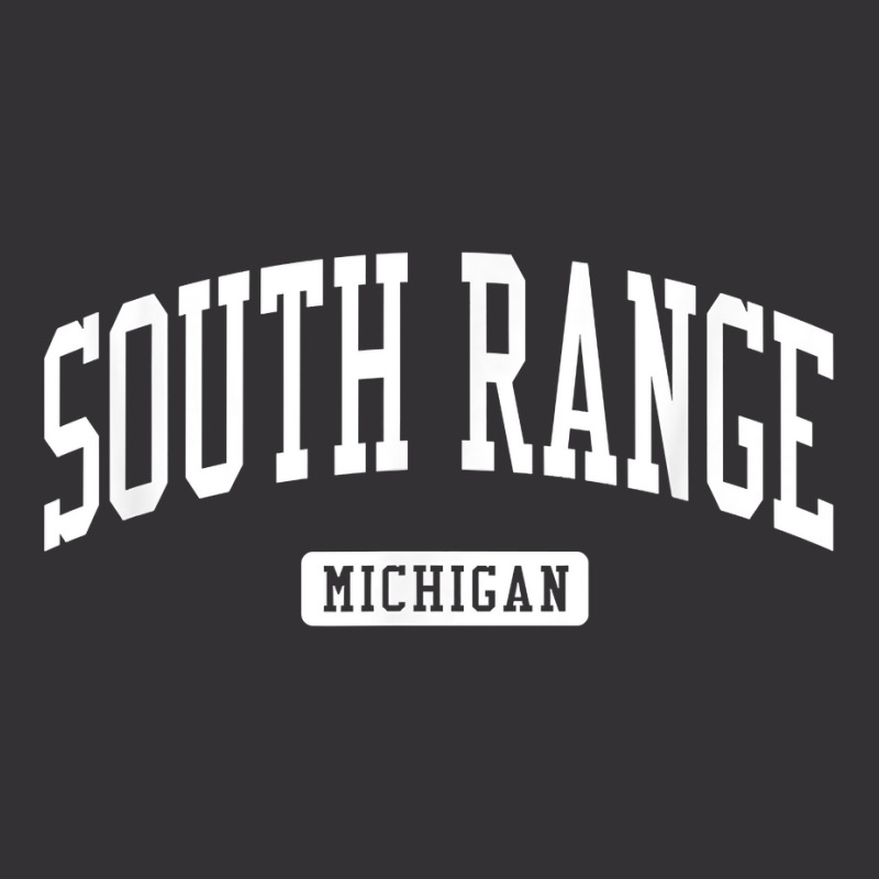 South Range Michigan Mi Vintage Athletic Sports Design T Shirt Vintage Hoodie And Short Set | Artistshot