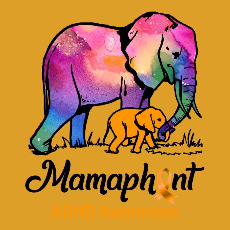 Mama Elephant Mamaphant Adhd Awareness Hippie T-Shirt by valkdiartel | Artistshot