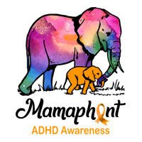 Mama Elephant Mamaphant Adhd Awareness Hippie Crewneck Sweatshirt | Artistshot