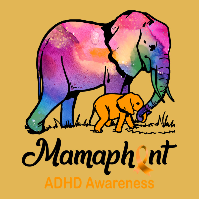 Mama Elephant Mamaphant Adhd Awareness Hippie Vintage Hoodie And Short Set by valkdiartel | Artistshot