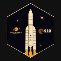 Esa European Space Agency Ariane Graphic T-shirt | Artistshot