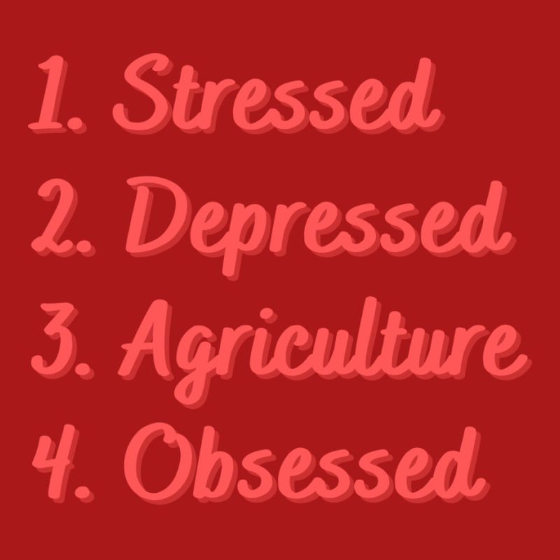 Stressed Depressed Agriculture Obsessed Quote Adjustable Cap | Artistshot