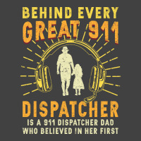 Mens 911 Dispatcher Dad Tshirt Dispatching Daddy Gifts From Daughter F Vintage T-shirt | Artistshot