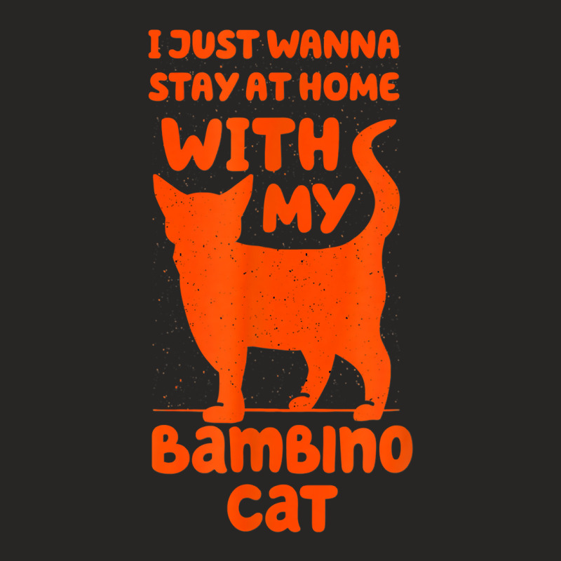 Stay Home With My Bambino Cat Funny Cat Mom Humor Cat Dad T Shirt Ladies Fitted T-Shirt by ald1heberts | Artistshot