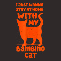 Stay Home With My Bambino Cat Funny Cat Mom Humor Cat Dad T Shirt Racerback Tank | Artistshot