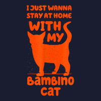 Stay Home With My Bambino Cat Funny Cat Mom Humor Cat Dad T Shirt Women's V-neck T-shirt | Artistshot