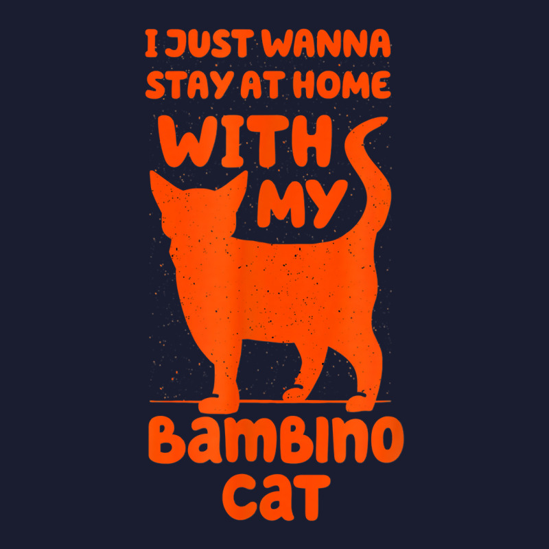 Stay Home With My Bambino Cat Funny Cat Mom Humor Cat Dad T Shirt Women's V-Neck T-Shirt by ald1heberts | Artistshot