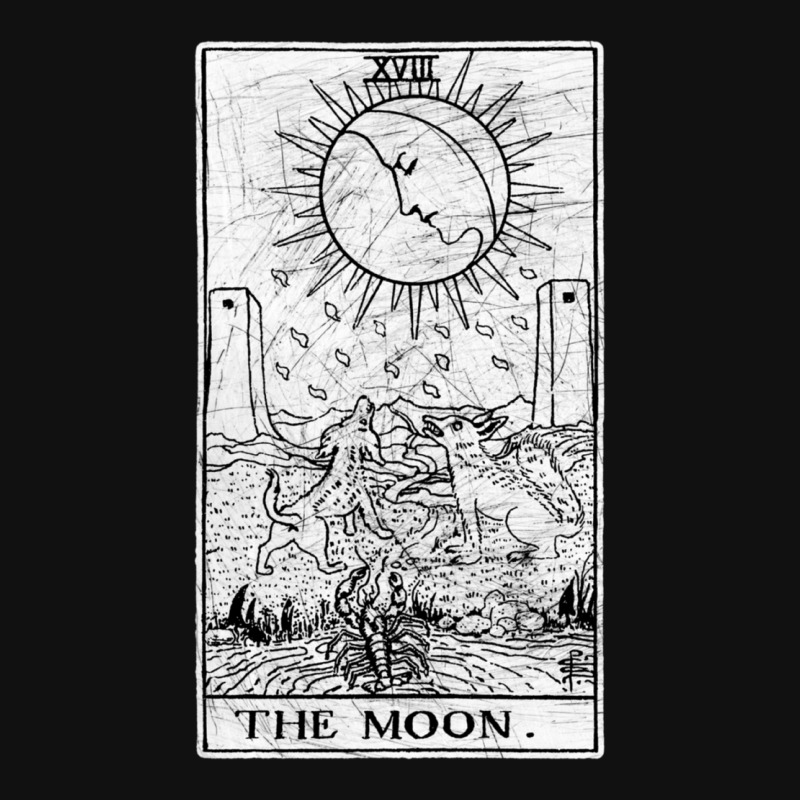 The Moon Tarot Card Major Arcana Fortune Telling Occult Essential Graphic T-shirt by apolitery | Artistshot