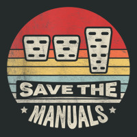 Vintage Retro Save The Manuals Stick Shift Manual Car Lover T Shirt Women's Triblend Scoop T-shirt | Artistshot