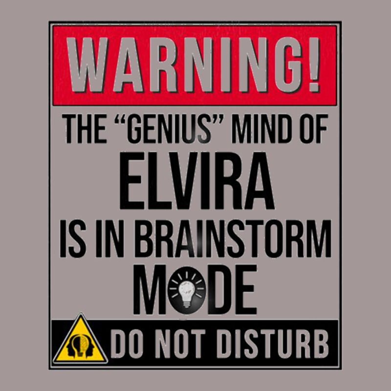 Elvira Name - Warning The Genius Mind Of Elvira Is In Brainstorm Mode  Vintage Hoodie | Artistshot