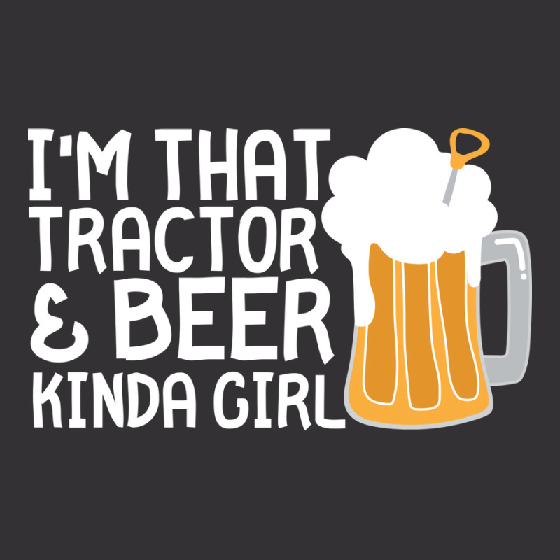 Tractor Beer Kinda Girl Farmer Aesthetic (1) Vintage Hoodie | Artistshot