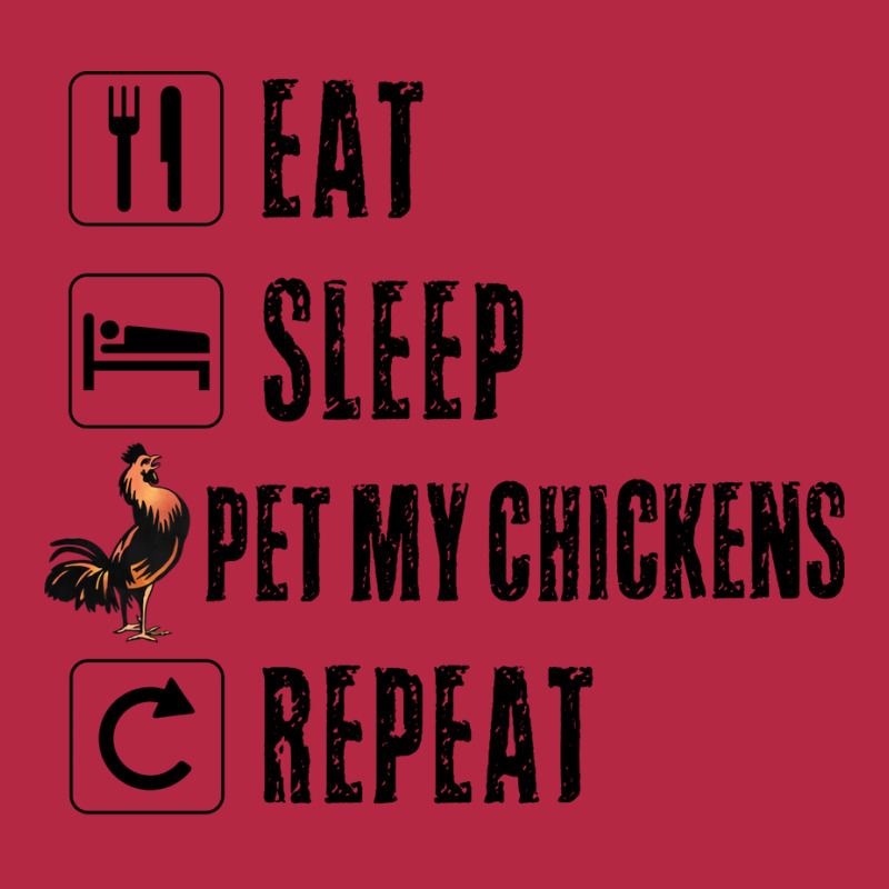 Eat Sleep Pet My Chickens Repeat Funny Women Drinker Men Rooster Barn Champion Hoodie | Artistshot