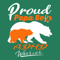 Proud Papa Bear Adhd Warrior Support Adhd Warrior Gifts Stars T-shirt | Artistshot