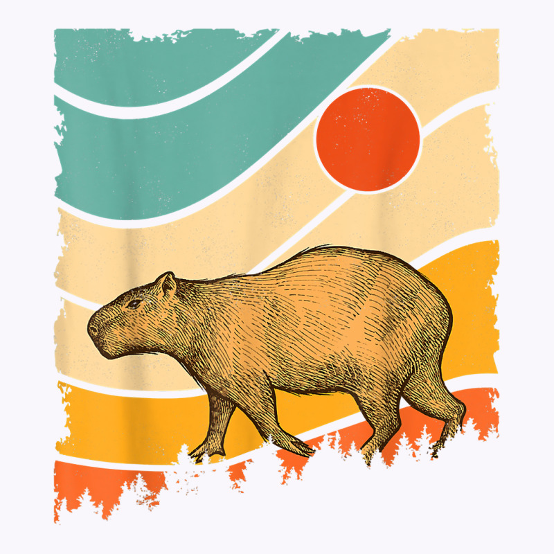 Vintage Retro Style Awesome Wild Giant Cavy Rodent Capybara T Shirt Tank Top | Artistshot