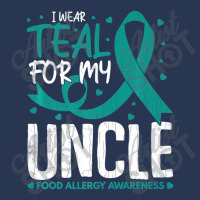 Mens I Wear Teal For Uncle Food Allergy Awareness Month Men Denim Jacket | Artistshot