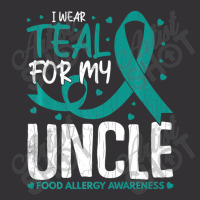 Mens I Wear Teal For Uncle Food Allergy Awareness Month Vintage Short | Artistshot