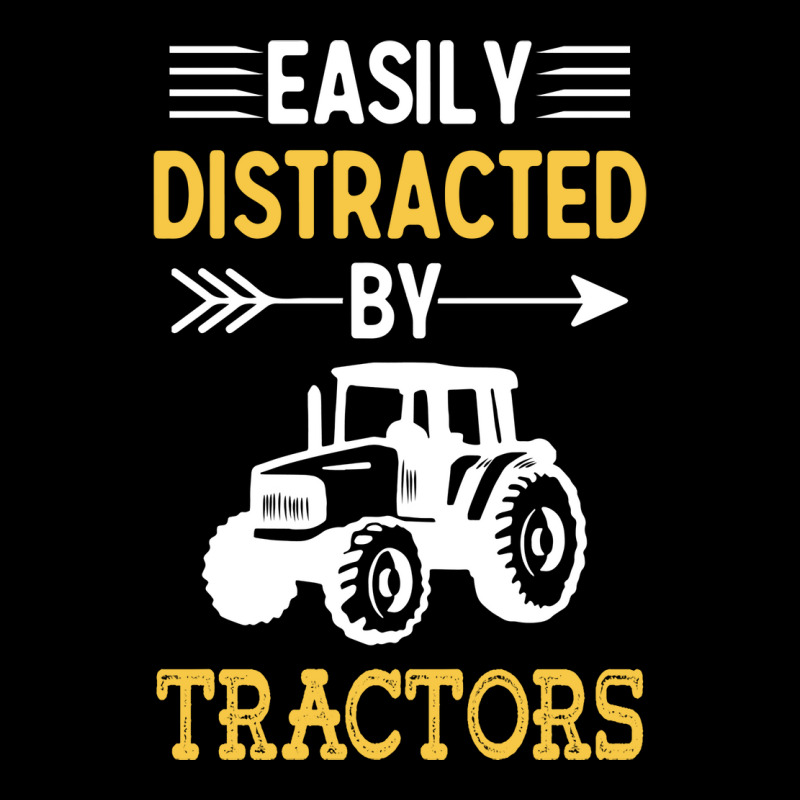 Easily Distracted By Tractors Humor Men's Long Sleeve Pajama Set | Artistshot