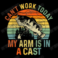 Can't Work Today My Arm Is In A Cast Funny Fishing Fleece Short | Artistshot