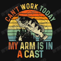 Can't Work Today My Arm Is In A Cast Funny Fishing Baby Beanies | Artistshot