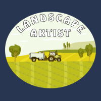 Landscape Tractor Landscape Artist Retro Men Denim Jacket | Artistshot