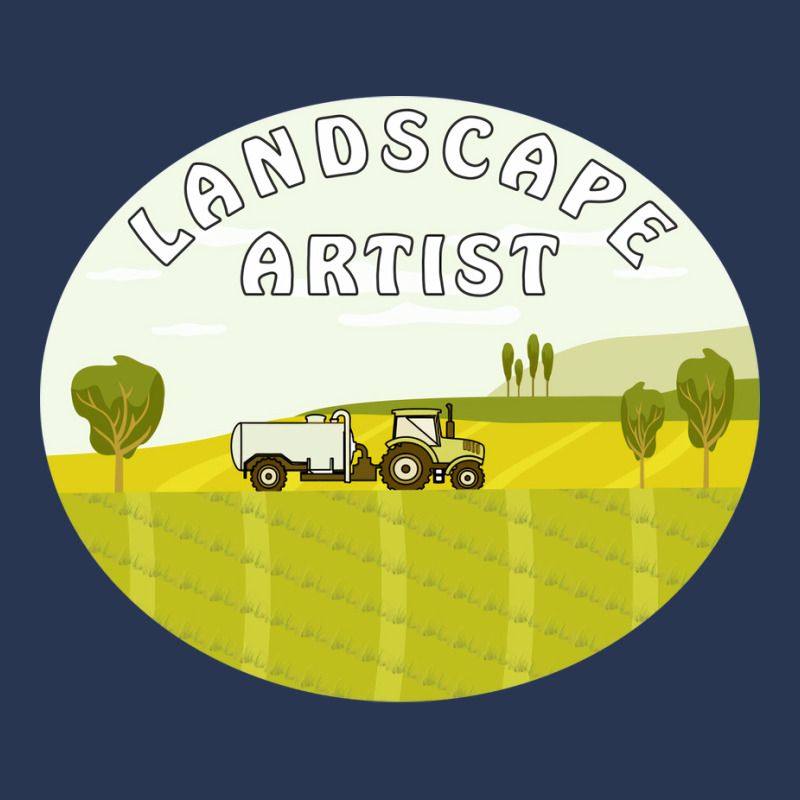 Landscape Tractor Landscape Artist Retro Men Denim Jacket | Artistshot