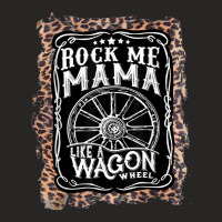 Rock Me Mama Like A Wagon Wheel Country Music Leopard 1 Ladies Fitted T-shirt | Artistshot