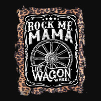 Rock Me Mama Like A Wagon Wheel Country Music Leopard 1 Crop Top | Artistshot