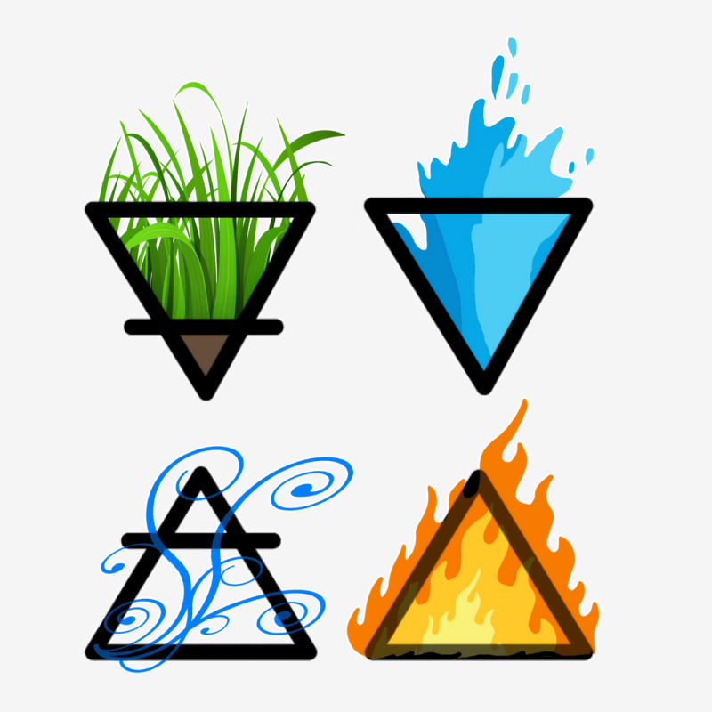 Symbols Of The 4 Elements Of Nature Earth Air Water And Fire Magic Mug ...