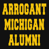 Arrogant Michigan Alumni Portrait Canvas Print | Artistshot