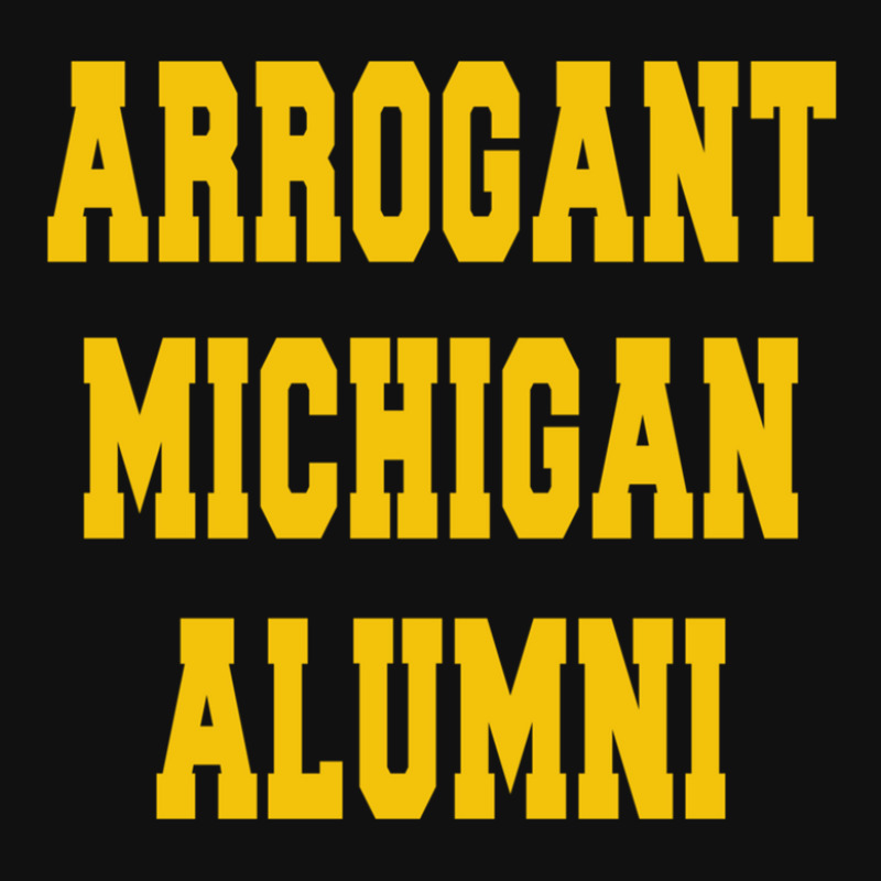 Arrogant Michigan Alumni Portrait Canvas Print | Artistshot