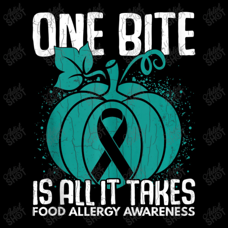 One Bite Is All It Takes Food Allergy Awareness Pocket T-Shirt by thanhtran | Artistshot