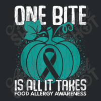 One Bite Is All It Takes Food Allergy Awareness Crewneck Sweatshirt | Artistshot