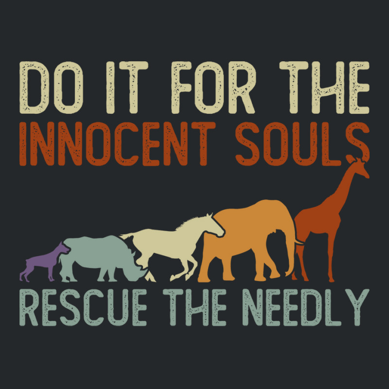 Do It For The Innocent Souls Rescue The Needly Animal Rights Crewneck Sweatshirt | Artistshot