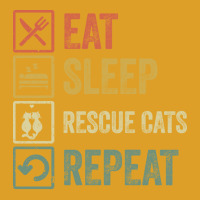 Funny Eat Sleep Rescue Cats Repeat Vintage Gift Hippie T-shirt | Artistshot