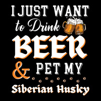 I Just Want To Drink Beer And Pet My Siberian Husky Trending Men's Long Sleeve Pajama Set | Artistshot