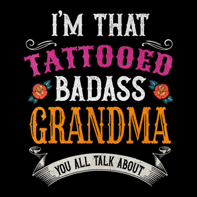 I'm That Tattooed Badass Grandma You Talk About Men's Long Sleeve Pajama Set | Artistshot